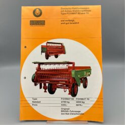 BERNHARD BRUNS Prospekt Zweiachs-Plattformwagen/Stalldungstreuer