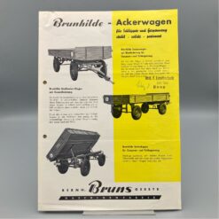 BERNHARD BRUNS Prospekt Ackerwagen BRUNHILDE