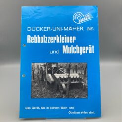 DÜCKER Prospekt Rebholzzerkleinerer u. Mulchgerät