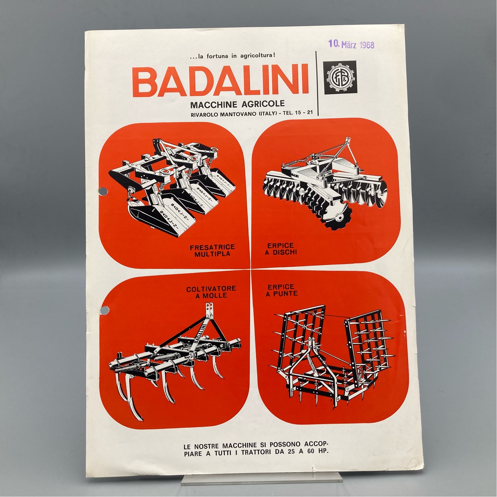 BADALINI Prospekt Bodenbearbeitungsgeräte (ITALIENISCH)