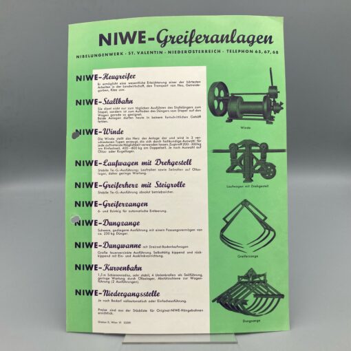 NIBELUNGENWERK Prospekt NIWE-Greiferanlagen