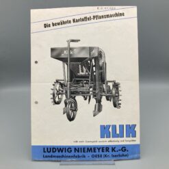 NIEMEYER Prospekt Kartoffel-Pflanzmaschine