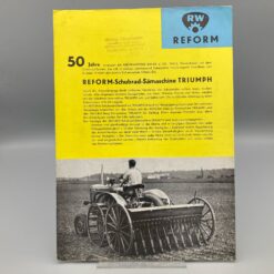 REFORM Prospekt Schubrad-Sämaschine TRIUMPH