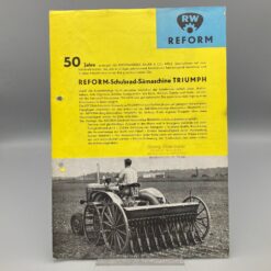 REFORM Prospekt Schubrad-Sämaschine TRIUMPH