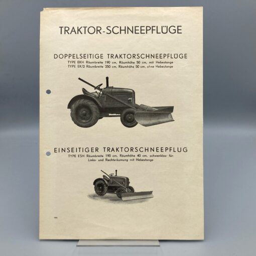 PEITL Prospekt Traktor-Schneepflüge