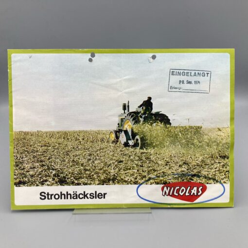 NICOLAS Prospekt Strohhäcksler