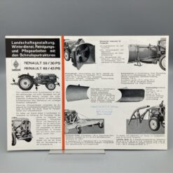 RENAULT Prospekt Schmalspur-Traktoren 50/60