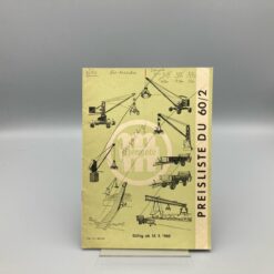 MENGELE Preisliste DU60/2, ab 15.5.1960