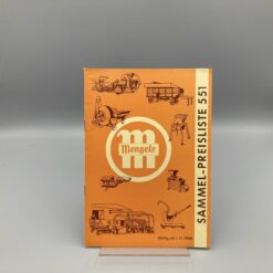 MENGELE Preisliste 551, ab 1.11.1954