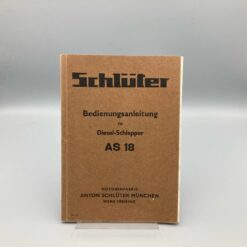 SCHLÜTER Bedienungsanleitung Diesel-Schlepper AS18