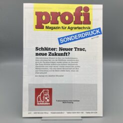 Magazin "profi" Sonderdruck 2/1990 "Schlüter: Neuer Trac, neue Zukunft"