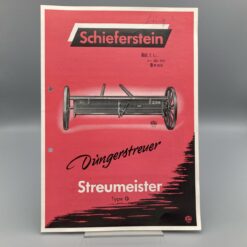 SCHIEFERSTEIN Prospekt Düngerstreuer "Streumeister"