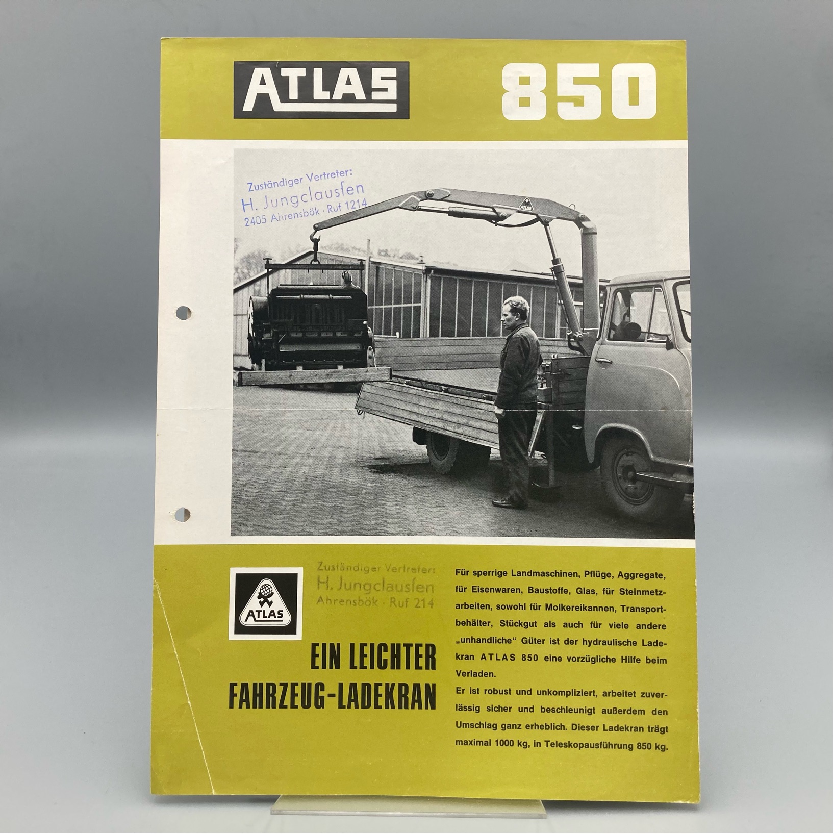 ATLAS Prospekt Fahrzeug-Ladekran