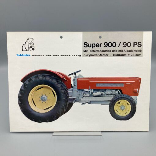 SCHLÜTER Prospekt Traktor Super 900/90PS