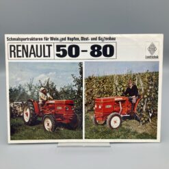 RENAULT Prospekt Schmalspur-Traktoren 50-80