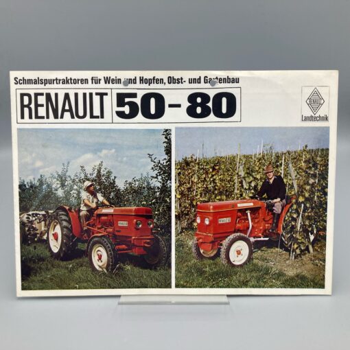 RENAULT Prospekt Schmalspur-Traktoren 50-80