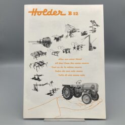 HOLDER Prospekt Traktoren und Geräte B12/A12/EDII/E5