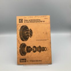 CLAAS Einbau- u. Betriebsanleitung Conax-Reibungskupplung