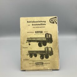 KEMPER Betriebsanleitung u. Ersatzteilliste Stalldungstreuer