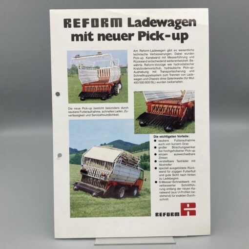 REFORM Prospekt Ladewagen mit Pick-up
