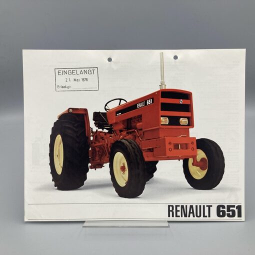 RENAULT Prospekt Traktor 651
