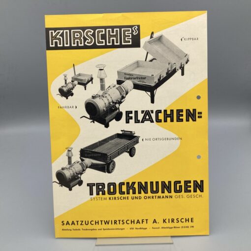 KIRSCHE Prospekt Flächen-Trocknung