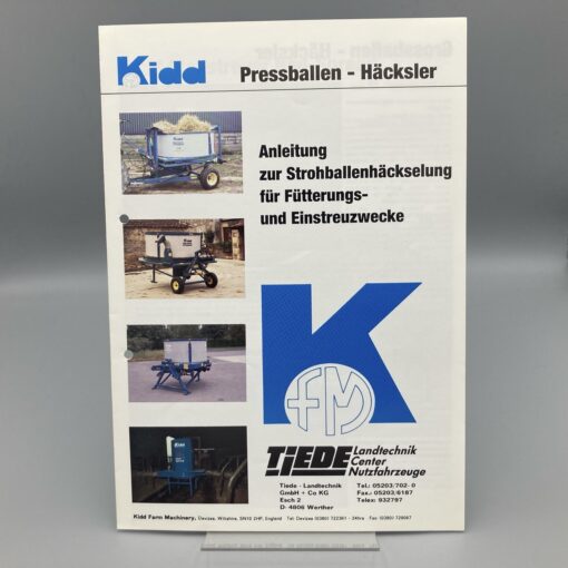 KIDD Prospekt Pressballen-Häcksler