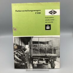 VEB FORTSCHRITT Prospekt Futterverteilungswagen F931