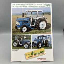 MAUSER Prospekt Niedrig-Kabine zu FORD-Traktoren