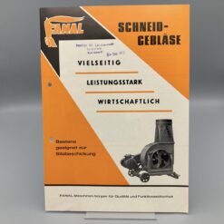 FANAL Prospekt Schneidgebläse