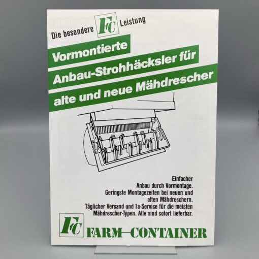 FC FARM-CONTAINER Prospekt Anbau-Strohhäcksler