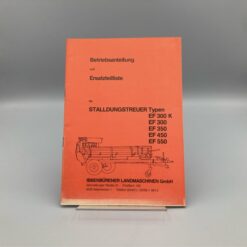 IBBENBÜRENER Betriebsanleitung u. Ersatzteilliste Stalldungstreuer