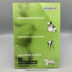 MENGELE Prospekt Steinschrotmühlen, Rübenschneider, Ackerwalzen
