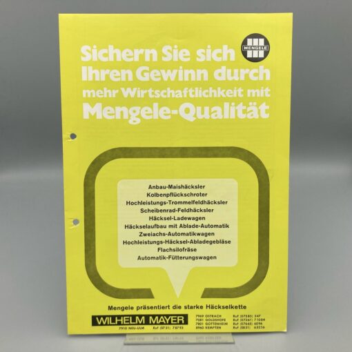 MENGELE Prospekt Häckselkette