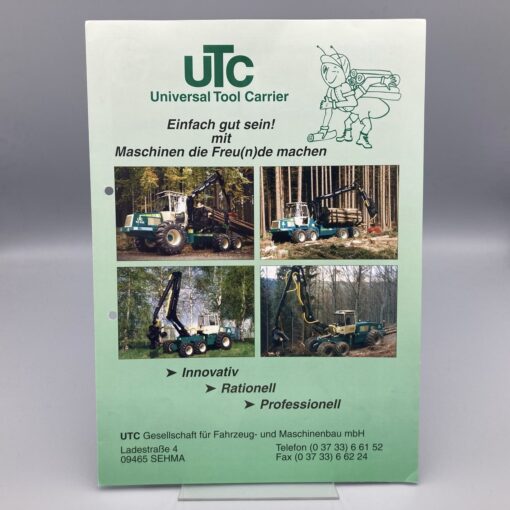 UTC Prospekt Forst Trägermaschine