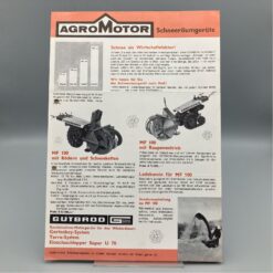 AGROMOTOR Prospekt Schneeräumgeräte GUTBROD/JACOBSEN