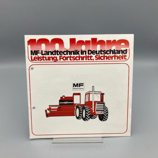 MASSEY-FERGUSON Prospekt Firmengeschichte "100 Jahre MF-Landtechnik in Deutschland"