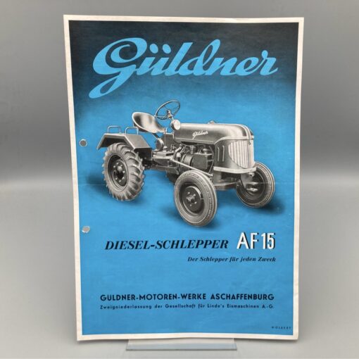 GÜLDNER Prospekt Diesel-Schlepper AF15