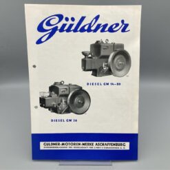 GÜLDNER Prospekt Diesel-Motor GW14-20/GW36