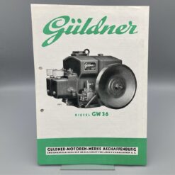 GÜLDNER Prospekt Diesel-Motor GW36