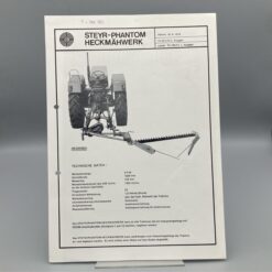 STEYR Technische Daten zu PHANTOM Heckmähwerk
