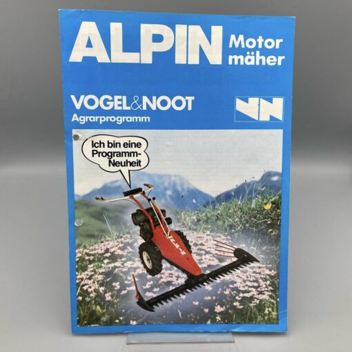 VOGEL & NOOT Prospekt Motormäher ALPIN