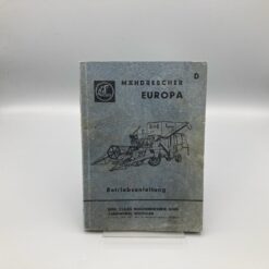 CLAAS Betriebsanleitung Mähdrescher EUROPA
