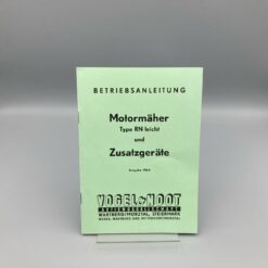 Vogel&Noot Betriebsanleitung Motormäher RN und Zusatzgeräte