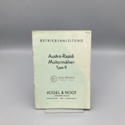 Vogel&Noot Betriebsanleitung Austro-Rapid-Motormäher