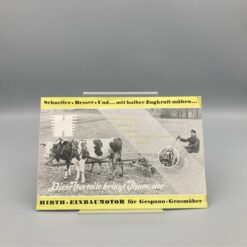 HIRTH Prospekt Einbaumotor für Gespann-Grasmäher