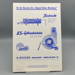 DÜCKER Prospekt Heumaschine HEUKNECHT u. LK-Gebläsehäcksler