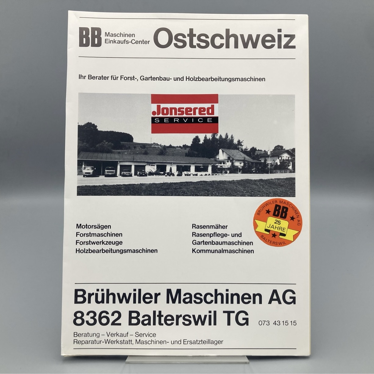 BRÜHWILER BB Maschinen Einkaufs-Center Mappe mit div. Preislisten