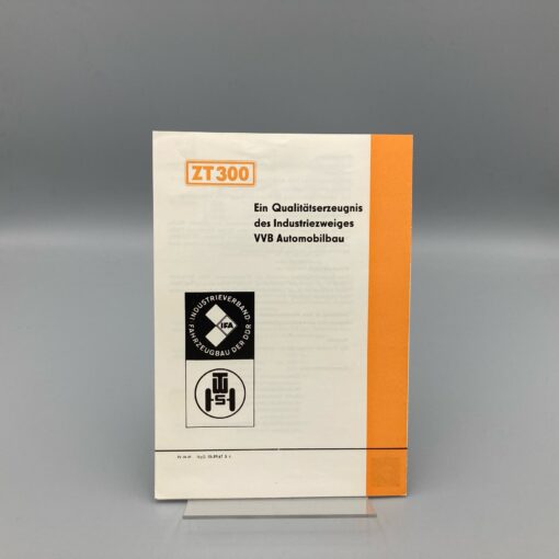 VEB Traktorenwerk SCHÖNEBECK Prospekt Traktor ZT300