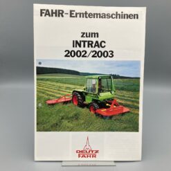 DEUTZ-FAHR Prospekt Erntemaschinen zum INTRAC 2002/2003